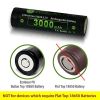18650 Button-Top Batteries 3000mAh Lithium-ion, with PCB  [2-Pack]