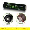 18650 Button Top Batteries with Charger & Storage Case