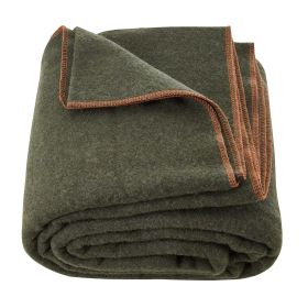 Wool Camping Blanket, Large Warm Stadium Blanket, Waterproof & Windproof, Flame Retardant, Great for Outdoors, Picnics, Hiking, Sports Events, Travel
