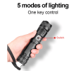 High Power LED Zoom Flashlight Rechargeable Camping Hiking Torch