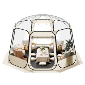 Pop up Bubble Tent, 12 x 11.1 ft Waterproof & UV-Resistant, Clear Camping Tent Shelter, Outdoor Garden Dome Igloo Tents with Windows
