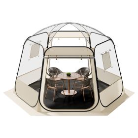 Pop up Bubble Tent, 11 x 10.2 ft Waterproof & UV-Resistant, Clear Camping Tent Shelter, Outdoor Garden Dome Igloo Tents with Windows