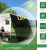 8' x 8'3" RV Sunshade Screen with Zipper - 90% UV Protection, Windproof. Ideal for camping and outdoor activities