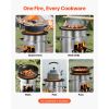 Camping Rocket Stove, Wood Burning Portable Rocket Stove with Carrying Bag for Backpacking, Stainless Steel, Single Door, Burn Wood