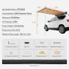 Car Side Awning, Large 6.6' x 8.2' Shade Coverage Vehicle Awning, PU3000mm UV50+ Retractable Car Awning with Waterproof Storage Bag, Height Adjustable