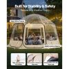 Pop up Bubble Tent, 15 x 13.8 ft Waterproof & UV-Resistant, Clear Camping Tent Shelter, Outdoor Garden Dome Igloo Tents with Windows