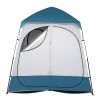 229*229*122cm Oxford Cloth Double Dressing Tent Blue/White