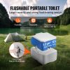 Portable Toilet for Camping, Porta Potty with Carry Bag, 5.3 Gal Waste Tank & 3.2 Gal Flush Tank, Push-Button Pressurized Flush Commode