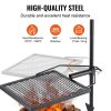 Swivel Campfire Grill, Fire Pit Grill Grate over Fire Pits, Heavy Duty Steel Grill Grates, 360° Adjustable Open Fire Outdoor Cooking Equipment