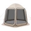Screen House Tent, 10 x 9.2 ft, 4-8 Person Pop Up Screen Tent, Portable Screened in Canopy with Carry Bag, Netting Sides, Ground Stakes, for Garden