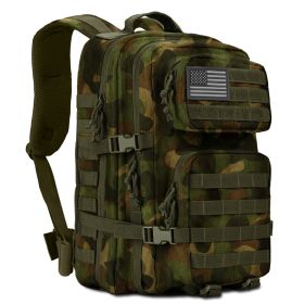 XG-MB45 - Men's Molle Military Tactical Backpack 45 Liter (Option: Jungle Camo)