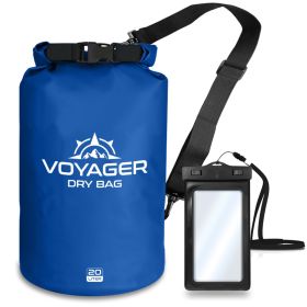 Voyager Waterproof Dry Bag for Kayaking and Water Sports (Option: Blue20 Liter)