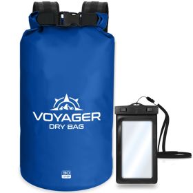 Voyager Waterproof Dry Bag for Kayaking and Water Sports (Option: Blue30 Liter)