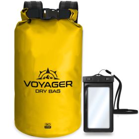 Voyager Waterproof Dry Bag for Kayaking and Water Sports (Option: Yellow30 Liter)