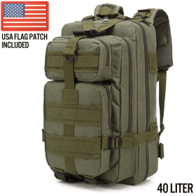 XG-MB40 - Large Tactical Backpack Survival Assault Bag 40 Liter (Option: Army Green)