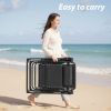 Zero Gravity Chair, Reclining Camping Lounge Chair for Indoor, Reclining Patio Chairs with Cup Holder Trays and Removable Cushion