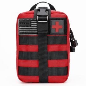 Tactical First Aid Bag IFAK Pouch (Option: Red)
