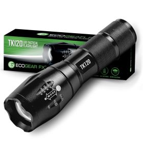 TK120 LED Tactical Flashlights with Strobe (Option: 1-Pack)