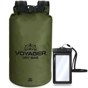 Voyager Waterproof Dry Bag for Kayaking and Water Sports (Option: Green30 Liter)