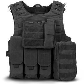 Military Tactical Plate Carrier Vest (Option: Black)