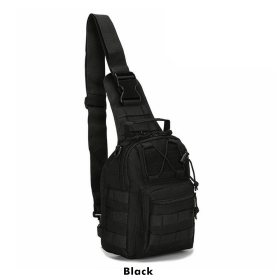 EDC Shoulder Bag - Tactical Chest Sling Bag (5 Liter) (Option: Black)